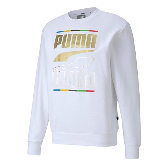 PUMA Mens Rebel Crew 5 Continents Tr Sweatshirt - Picture 3 of 4